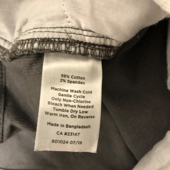 Talbots Women's Size 10 Simply Flattering 5 Pocket Straight Grey Corduroy Pants - Picture 7 of 7